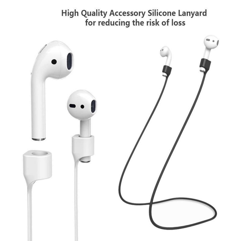7 in 1 Strap Holder & Silicone Case Cover for Apple Airpods Air Pod Earpods Accessories