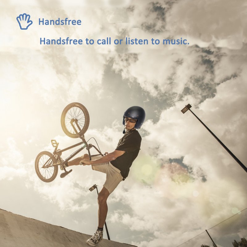 MH05 Bluetooth 5.0 Motorcycle Bluetooth Helmet Headset Low Energy Stereo Handsfree Helmet Headset 