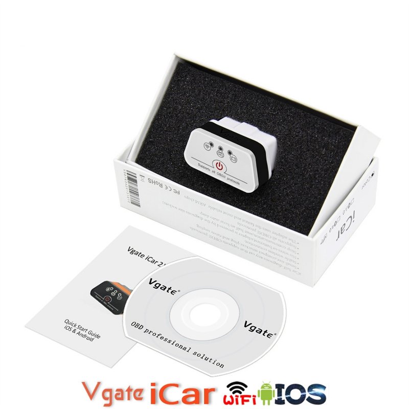 Vgate Icar 2 Wifi Version Obd2 Code Reader Icar2 Supports Obdii Protocols for Android IOS Windows 