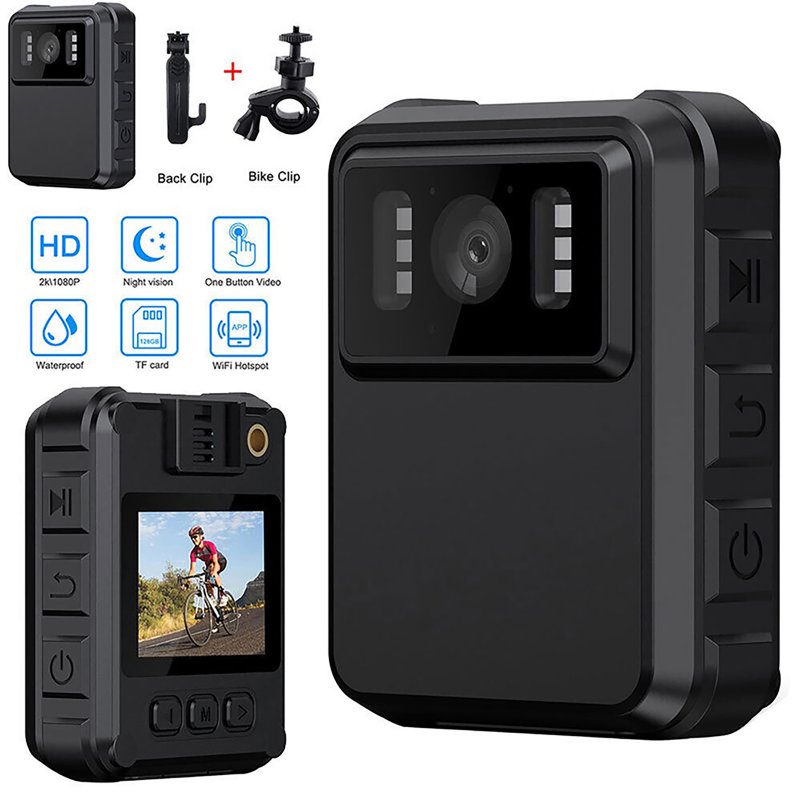 L9 1080P 2k Police Body Camera 2.0 Inch Screen Infrared Night Vision 1800 Mah Battery Dvr Wifi HD Camcorder 