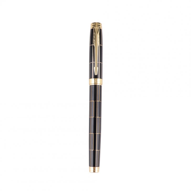 Metal 0.5mm Fountain Pen Retro Style Signature Pen Office School Stationery Supplies Black