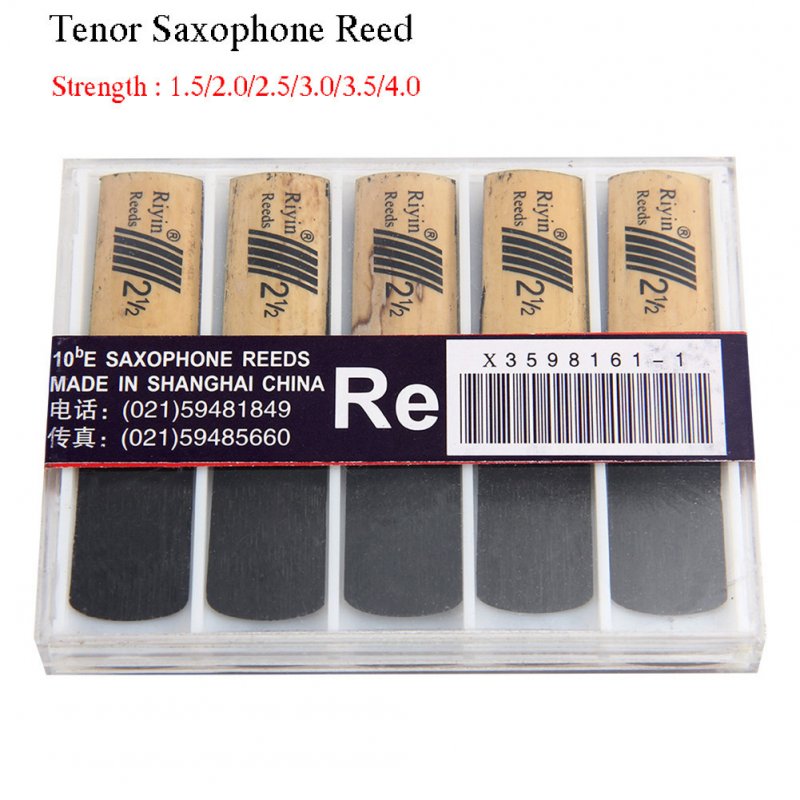 10pcs Saxophone Reed Set with Strength 1.5/2.0/2.5/3.0/3.5/4.0 for Tenor Sax Reed  