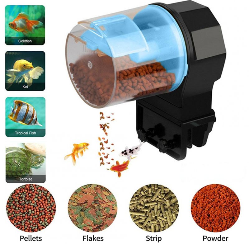 Automatic Fish Tank Feeder 12 Hours/24 Hours Intelligent Timing Large-capacity Aquarium Fish Feeder 