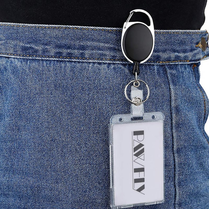10 Pieces Vertical 2 Card Badge Holder Transparent ID Card Protector Credit Card Badge Cover With Thumb Slot 