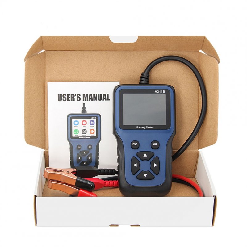 V311b Car Battery Tester 12v Car Battery Charger Testing Analyzer 2.8 Inch Tft Color Screen Auto Diagnostic Tools