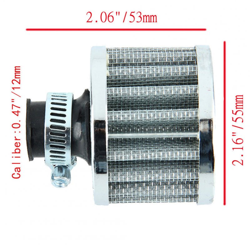 12mm Air Filter Motorcycle Turbo Vent Crankcase Breather 