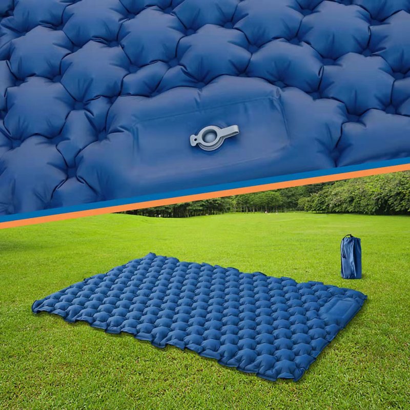 Camping Sleeping Pad Ultralight Mat With Built-in Foot Pump & Pillow Inflatable Sleeping Pads For Camping Backpacking Hiking 