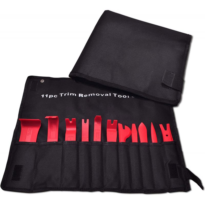Car Audio Panel Removal Tool Kit Dvd Navigation Auto Trim Upholstery Removal Kit 11 pcs Disassembly Repair Tool 