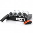 4CH Security DVR Kit w/ x4 Camera - Blizzard