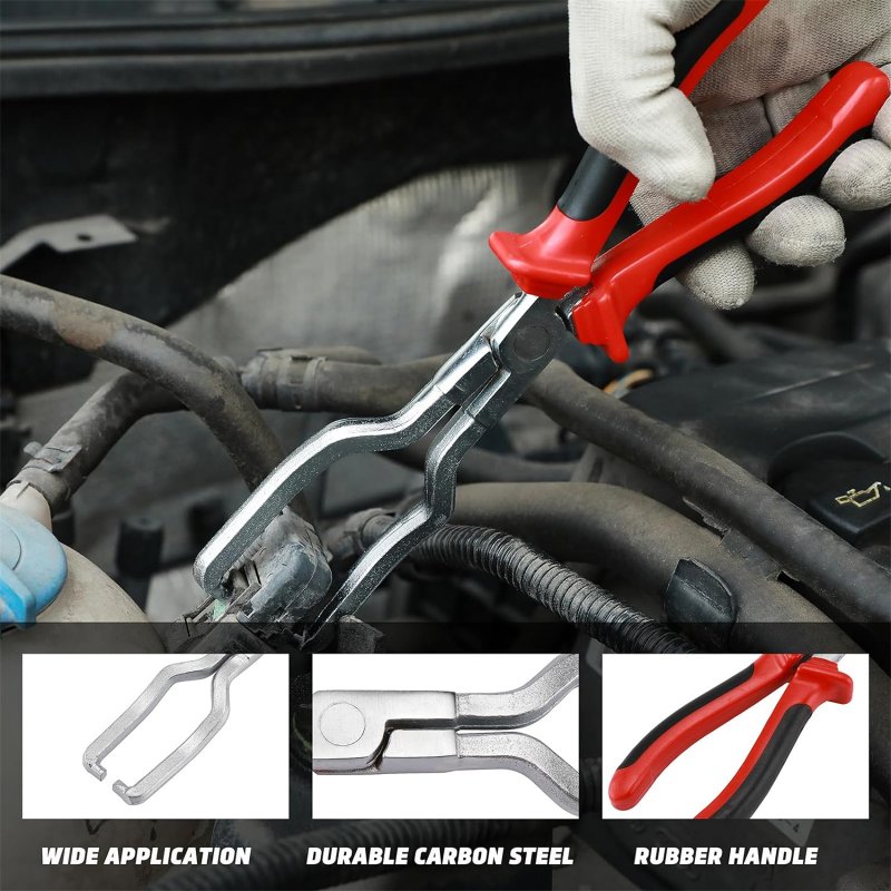 Fuel Line Pliers Gasoline Pipe Joint Fittings Caliper Filter Hose Release Disconnect Special Petrol Clamp Car Repair Tool 