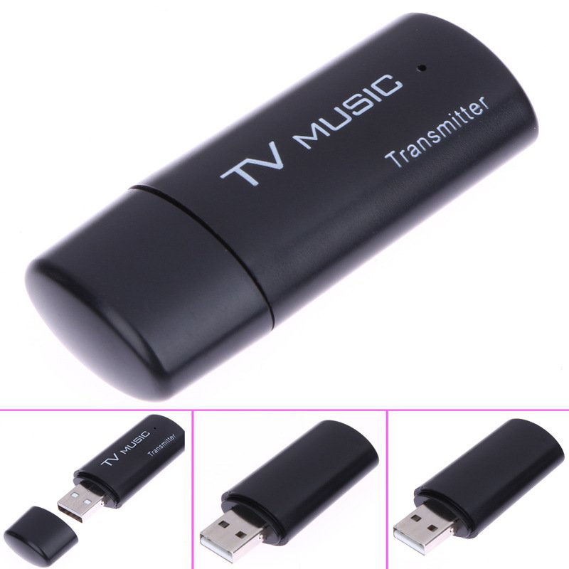 Mini Music Audio Transmitter 2.1 Wireless Audio Music Stereo Transmit Dongle Transmitters for Television Computer DVD MP3 