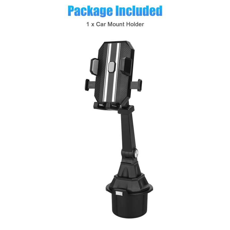 Car Mobile Phone Holder Adjustable Mount Water Cup Holder Navigation Bracket Center Console Rear Seat Universal 