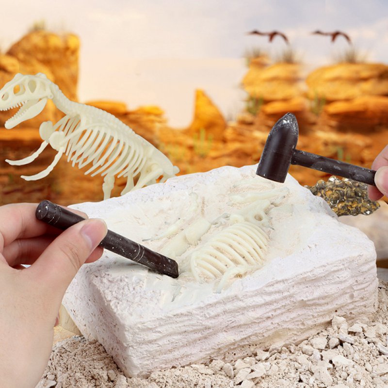 Children Digging Toys Archaeological Digging Gem Dinosaur Skeleton Fossil Diy Teaching Experiment Toys 