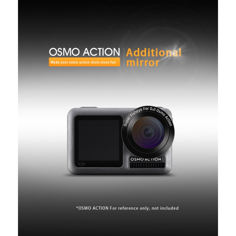 Camera Mirror Lens for DJI OSMO Action Camera Fisheye Macro Lens for DJI OSMO Action Camera Lens Accessories