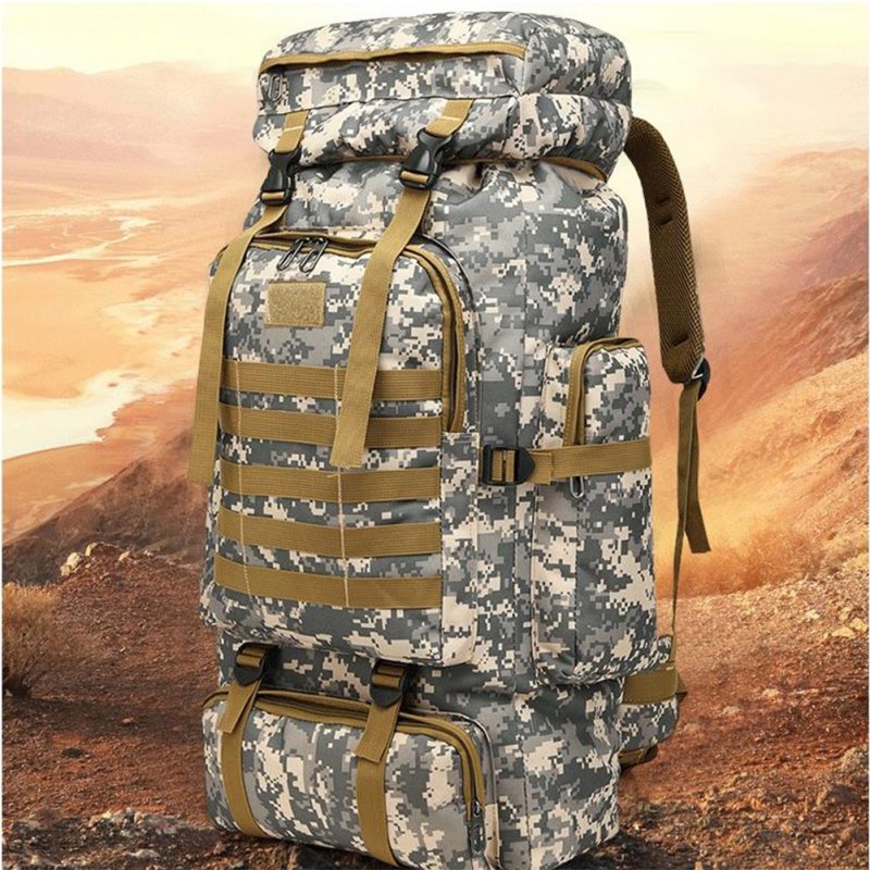 Oxford Cloth Hiking Backpack Outdoor Waterproof Large Capacity Casual Sports Breathable Bag 