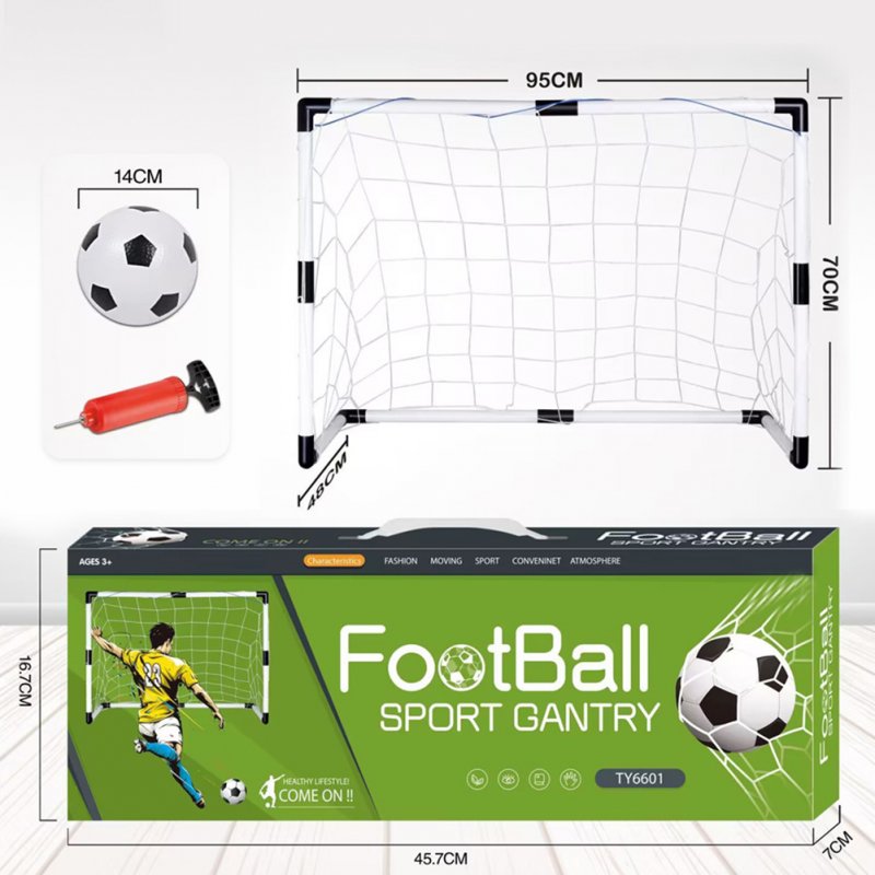 Portable Soccer Goal Net Set Children Sports Practice Soccer Goals With Soccer Ball Training Toys For Kids Gifts 