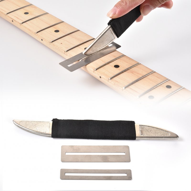Guitar Fret File Protective Sheet Stainless Steel File Guitar Frets Abrasives Guitar Care Cleaning Tool  