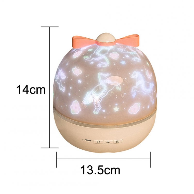 2-in-1 Mini Romantic Starry Lamp and 3 Films HD Night Light Atmosphere Light Creative Gift Plug-in 
