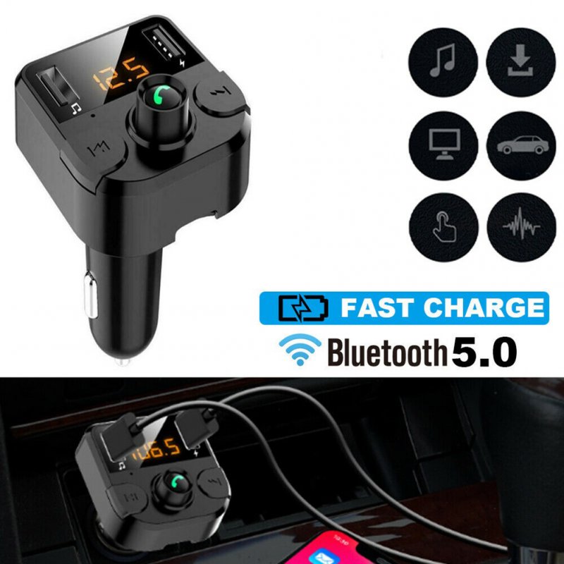 Car Wireless FM Transmitter Bluetooth 5.0 