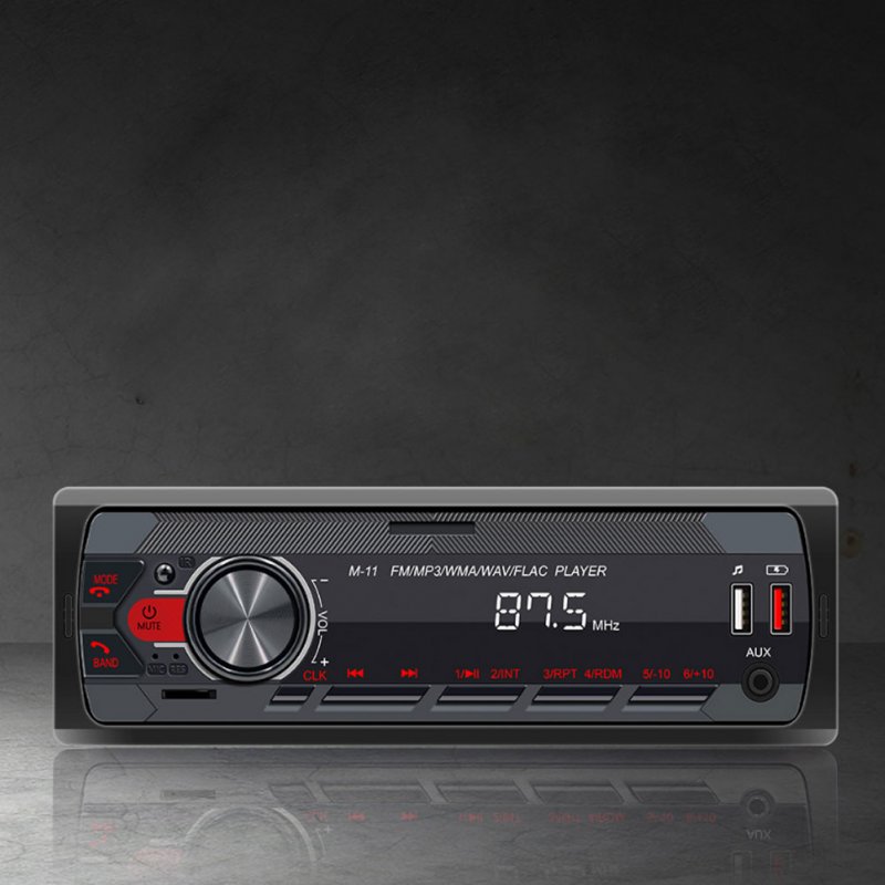 12v Multimedia Car  Mp3 Playe Bluetooth-compatible Hands-free Fm Car Radio Colorful Light Sound Central Control Modification 