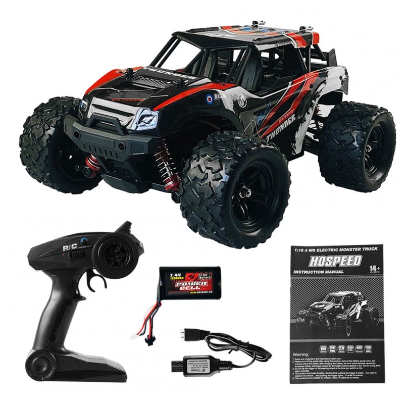 18311/18312 2.4GHz 1:18 Remote Control Car High-speed 36Km/h Off-Road Vehicle 4WD Rc Car Toy For Birthday Gifts 18311