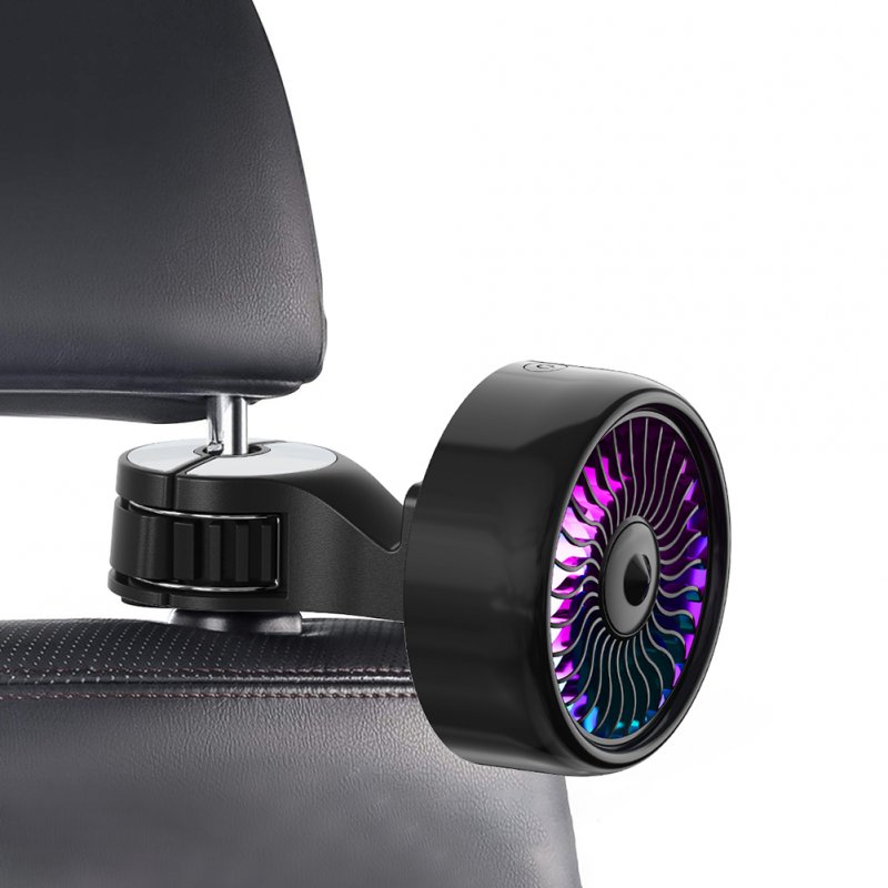 Portable Car Usb Cooling Fan Multi-functional Rear Seat Hook Electric Fan Mini Air Cooler Auto Supplies 