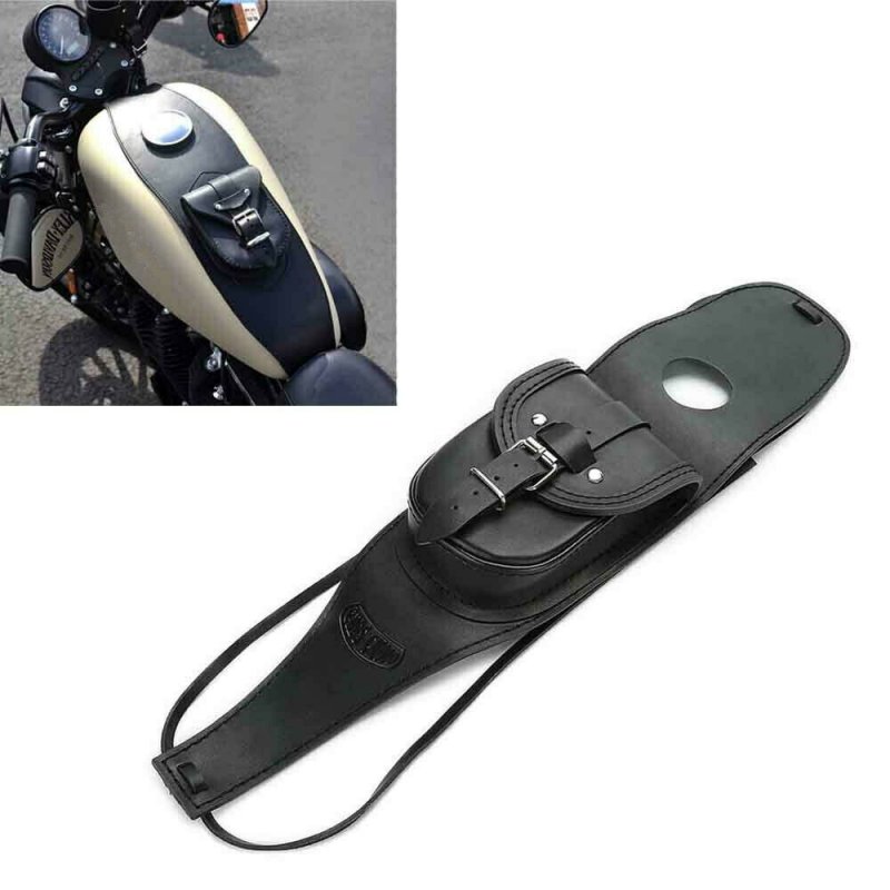 Motorcycle PU Leather Fuel Tank Panel with Pouch for  Sportsterfor  Sportster 