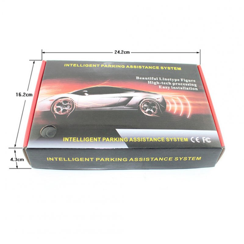 Car Led Parking Sensor Kit 4 Sensors 22mm Reversing Radar 