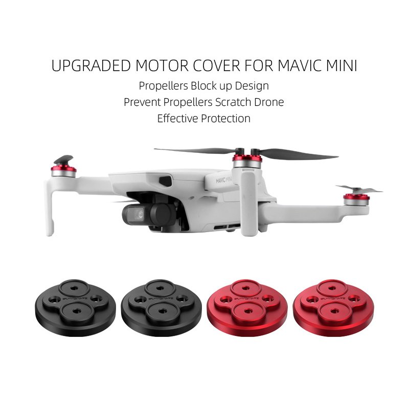 Upgraded Motor Covers Scratch-proof Propellers Block-up Protective Aluminum Alloy Motor Cover for Mavic Mini Drone 