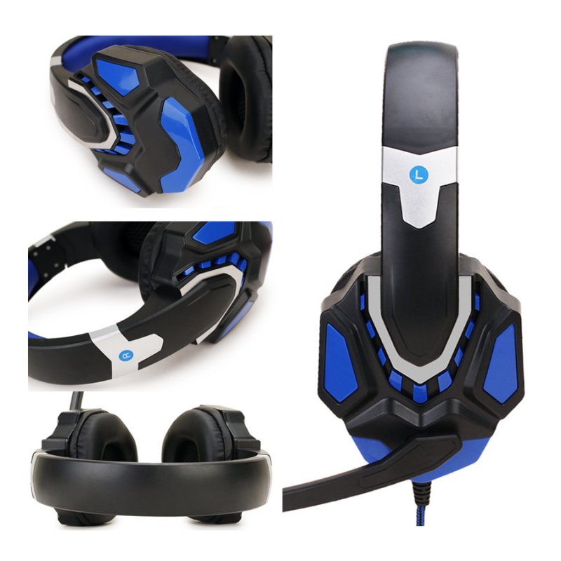 Non-lighting Gaming Headset Internet Cafe Headphone for PS4 Gaming Computer Switch 