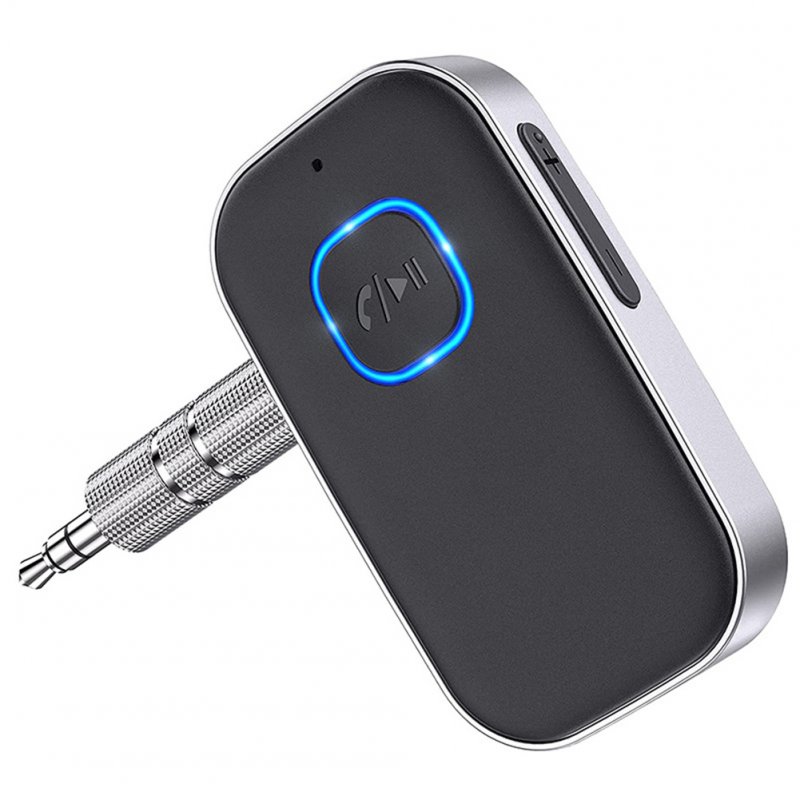 J22 Bluetooth-compatible Receiver With Mic 3.5mm Aux Wireless Audio Amplifier Adapter Car Handsfree Kit 