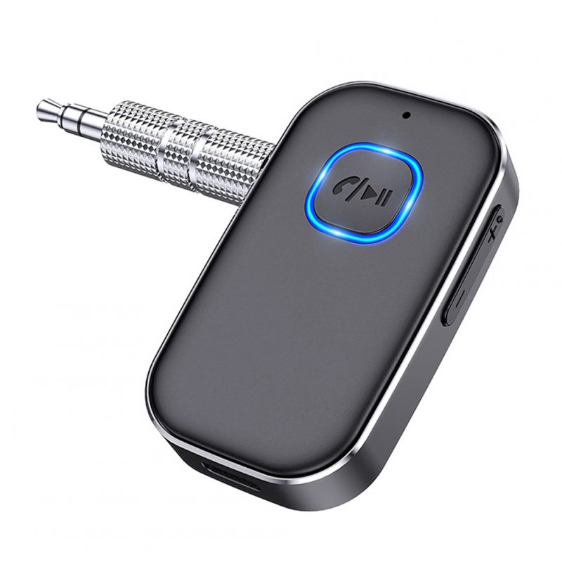 J22 Bluetooth-compatible Receiver With Mic 3.5mm Aux Wireless Audio Amplifier Adapter Car Handsfree Kit 