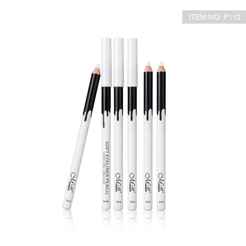 24 Pcs White Eyeliner Smooth Eyes Brightener Eye Liner Pen Waterproof Long-lasting Eyes Liner Pencils 