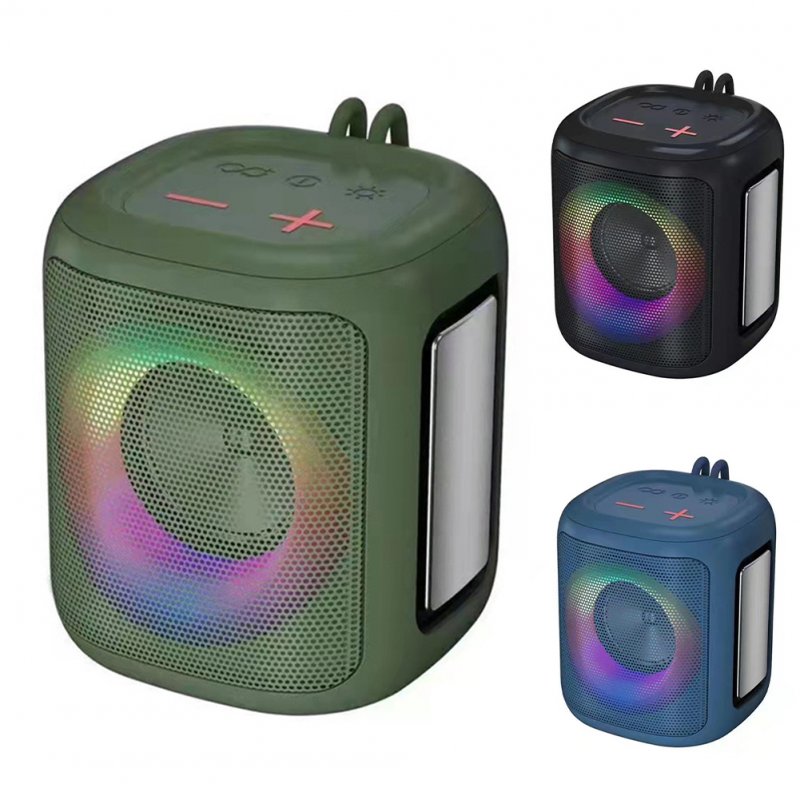 A80 Portable Bluetooth Speaker Rgb Light Subwoofer Outdoor Wireless Small Audio 