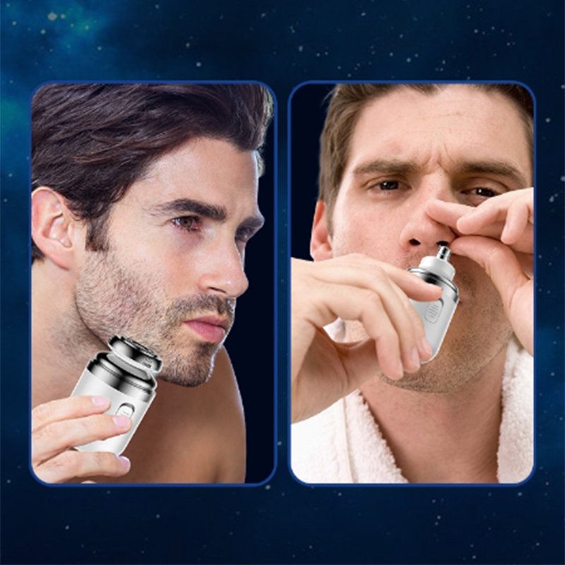 Electric Razor For Men Washable Detachable Cutter Head Usb Rechargeable Mini Portable Shaver For Home Travel 