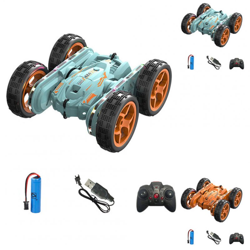 RC Stunt Car 2.4GHz 4WD Rechargeable Twisting Drift Car Double Side Flip Remote Control Vehicle With Light Music For Birthday Christmas Gifts 