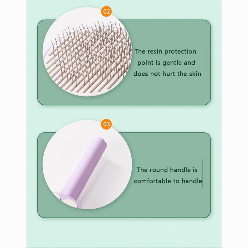 Cat Brush For Shedding Dog Brush With Release Button Self Cleaning Hair Brush Hair Remover Tool Grooming Kit Pet Supplies 