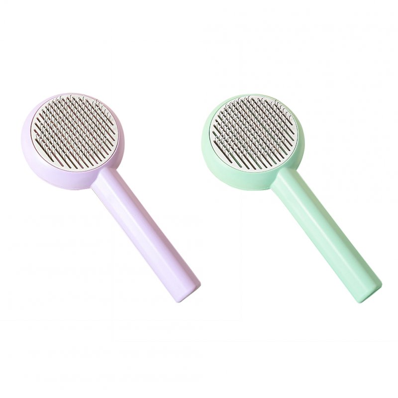 Cat Brush For Shedding Dog Brush With Release Button Self Cleaning Hair Brush Hair Remover Tool Grooming Kit Pet Supplies 