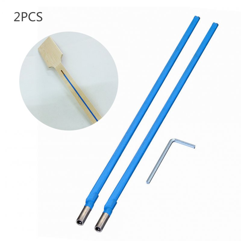 2pcs 420mm Guitar Truss Rod Steel A3 Truss Rod with Wrench 2-way Action Rod for Electric Guitar Musical Instrument Repair Tools blue