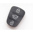Rubber pad 3 Buttons Flip Car Remote Key 