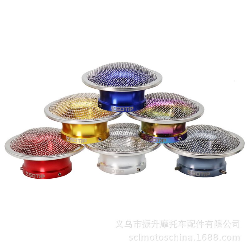 50mm Motorcycle Air Filter Wind Horn Cup Alloy Trumpet with Guaze for PWK28/30mm PE 28/30mm Carburetor 