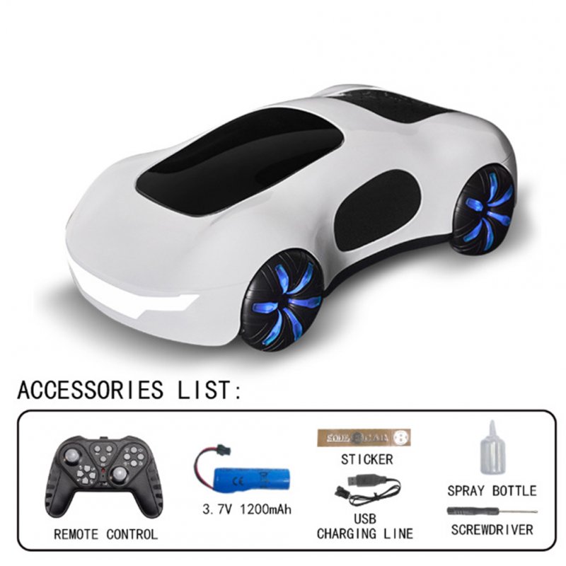 Remote Control Car Concept RC Toy Car With Dual Spray Light Electric Stunt Car Model With Gesture Remote Control Black with Watc