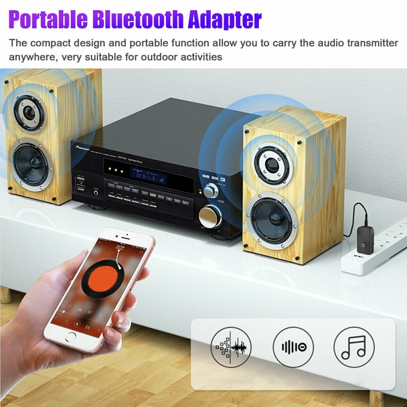 Wireless Usb Bluetooth-compatible 5.0 Audio Receiver Transmitter 2-in-1 Car Bluetooth-compatible Adapter For Tv Pc Car 