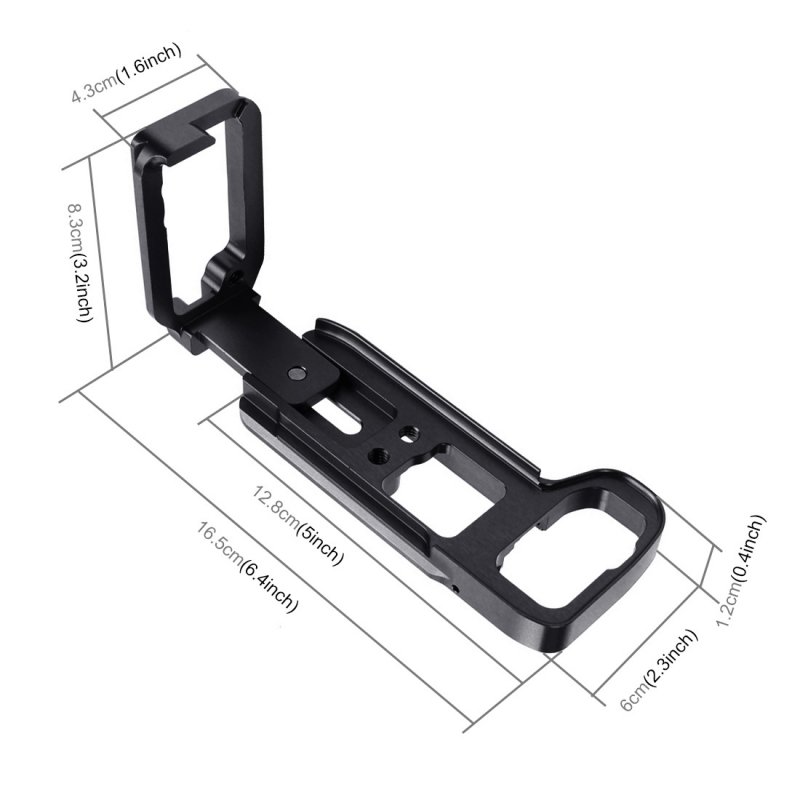 CNC Aluminum Alloy Quick Released L-shaped Vertical Plate for Sony A7M3 DSLR SLR Cameras Base Tripods Bracket 
