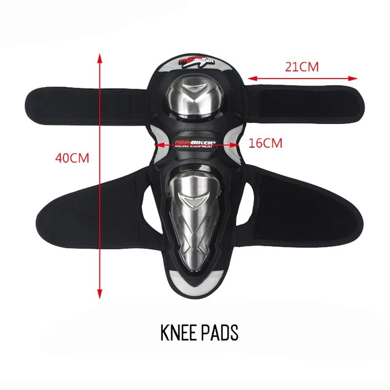 4pcs Motorcycle Stainless PE Knee Pads Motocross Elbow Protection Racing Equipment For Snowboard Motorbike 