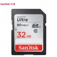 Original SanDisk Ultra SD Card 32GB SDXC Class10 Memory Card C10 R80mb/s USH-1 Support for Camera