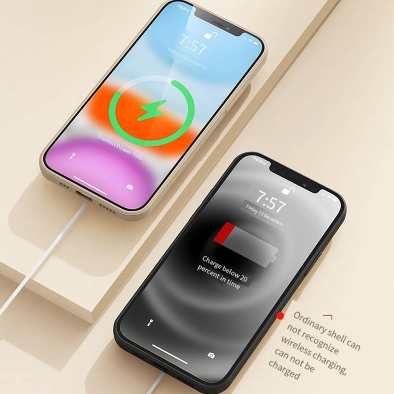 Mobile Phone Case Magnetic Fast Wireless Charging Shockproof Protective Cover Anti-fingerprint Compatible For Iphone red iPhone14Plus
