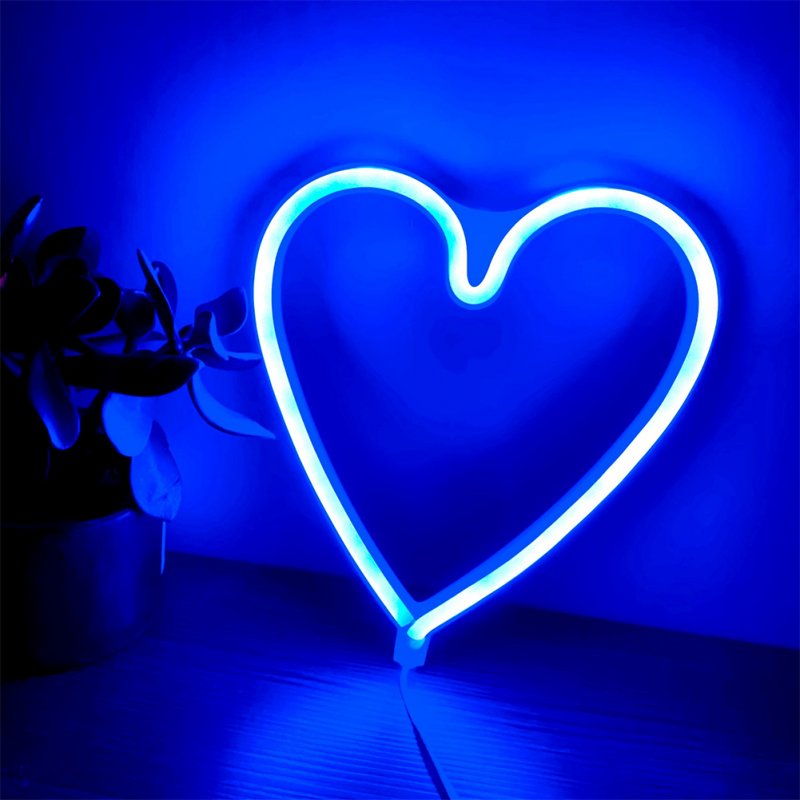 5v Led Neon Light Love Shape For Wedding Party Proposal Birthday Confession Scene Layout Decoration 
