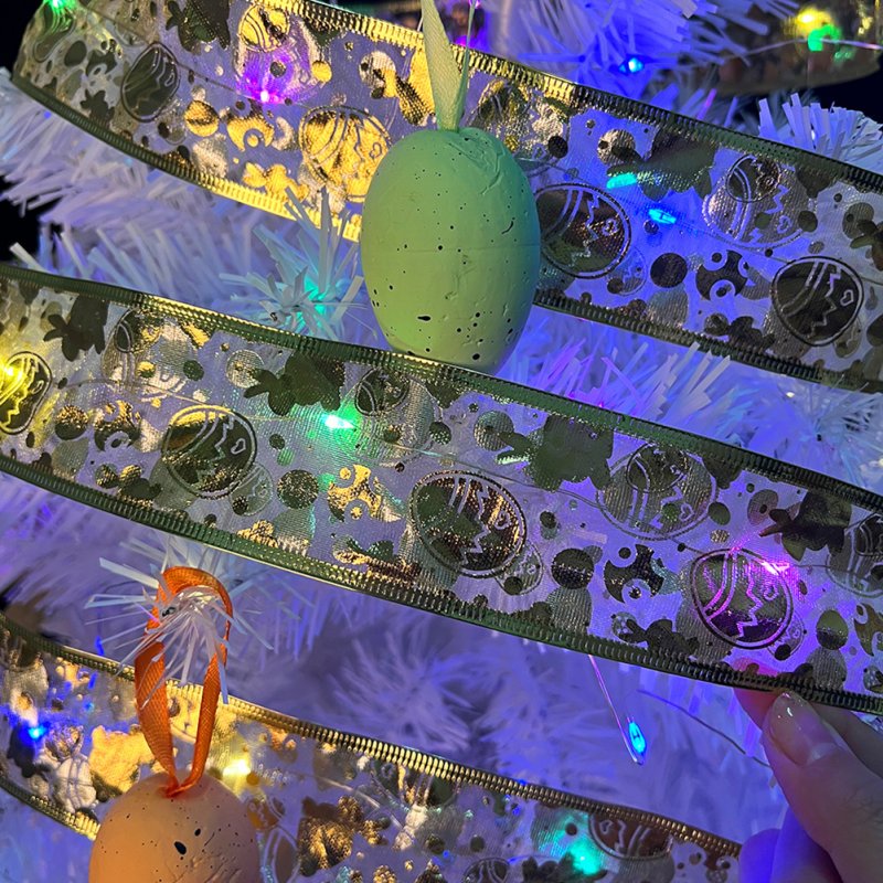 5m Luminous Easter Rabbit Egg Ribbon Lights Led Fairy Lights Ornament For Outdoor Party Garden Decor 