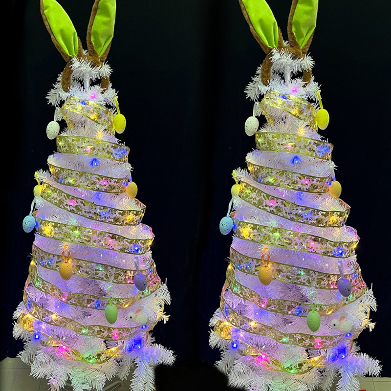 5m Luminous Easter Rabbit Egg Ribbon Lights Led Fairy Lights Ornament For Outdoor Party Garden Decor 